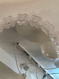 1970s German Honsel Illuminated Clear Acrylic Wall Mirror