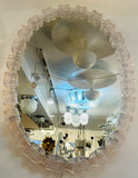 1970s German Honsel Illuminated Clear Acrylic Wall Mirror