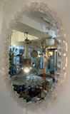 1970s German Honsel Illuminated Clear Acrylic Wall Mirror