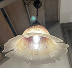 1970s German Putzler Glass Flower Pendant Light