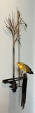 1970s "Rainy Day" R. Richèse Brass Wall Art Sculpture