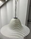 1970s German Pützler Striped "Zebra" Glass Pendant