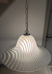 1970s German Pützler Striped "Zebra" Glass Pendant