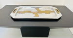 1970s Spanish Brutalist Aluminium & Brass Tray by David Marshall