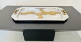 1970s Spanish Brutalist Aluminium & Brass Tray by David Marshall