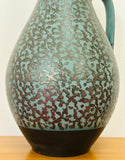 1970s Fat Lava German Carstens Tönnieshof Turquoise Jug Vase