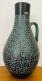 1970s Fat Lava German Carstens Tönnieshof Turquoise Jug Vase