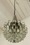 1970s German Hustadt Four Glass Torch Ceiling Light