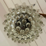 1970s German Hustadt Four Glass Torch Ceiling Light