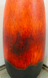 1970s German Scheurich Burnt Orange Fat Lava Vase