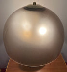 1970s German Süssmuth Brown Domed Glass & Brass Table Lamp