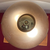 1970s German Süssmuth Brown Domed Glass & Brass Table Lamp