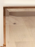 1970s Square Brass & Bevelled Glass Swivel Bathroom Mirror