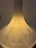 1970s German Glashütte Limburg Mottled Glass Pendant Light