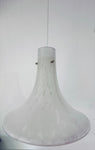 1970s German Glashütte Limburg Mottled Glass Pendant Light