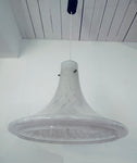 1970s German Glashütte Limburg Mottled Glass Pendant Light