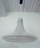 1970s German Glashütte Limburg Mottled Glass Pendant Light