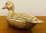 1970s English Brass Duck Figurine Sculpture