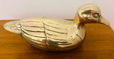 1970s English Brass Duck Figurine Sculpture