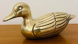 1970s English Brass Duck Figurine Sculpture