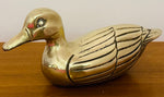 1970s English Brass Duck Figurine Sculpture