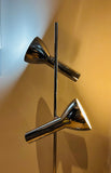 1970s German Attr. Cosack Two Shade Chrome Floor Lamp