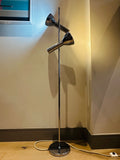1970s German Attr. Cosack Two Shade Chrome Floor Lamp