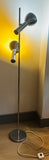 1970s German Attr. Cosack Two Shade Chrome Floor Lamp