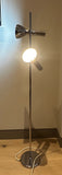 1970s German Attr. Cosack Two Shade Chrome Floor Lamp