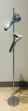 1970s German Attr. Cosack Two Shade Chrome Floor Lamp