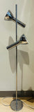 1970s German Attr. Cosack Two Shade Chrome Floor Lamp