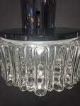 1970s German Staff Leuchten Chrome & Glass Pendant Light 3 available