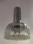 1970s German Staff Leuchten Chrome & Glass Pendant Light 3 available