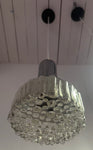 1970s German Staff Leuchten Chrome & Glass Pendant Light 3 available