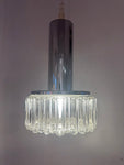 1970s German Staff Leuchten Chrome & Glass Pendant Light 3 available