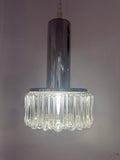 1970s German Staff Leuchten Chrome & Glass Pendant Light 3 available