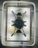 1970s German Erco Illuminated Lucite Rectangular Wall Mirror