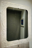 1970s German Erco Illuminated Lucite Rectangular Wall Mirror