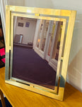 1970s Italian Polished Brass Picture Frame