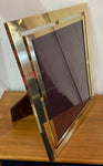 1970s Italian Polished Brass Picture Frame