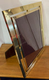 1970s Italian Polished Brass Picture Frame