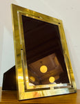 1970s Italian Polished Brass Picture Frame