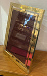 1970s Italian Polished Brass Picture Frame