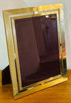 1970s Italian Polished Brass Picture Frame