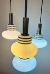 1970s German Cascading Shade Hanging Light by Leclair & Schäfer