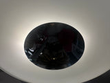1970s Putzler Opaline Glass & Chrome Wall or Flush Mount Light