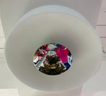 1970s Putzler Opaline Glass & Chrome Wall or Flush Mount Light