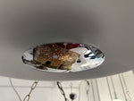 1970s Putzler Opaline Glass & Chrome Wall or Flush Mount Light