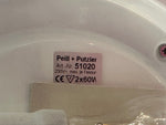 1970s Putzler Opaline Glass & Chrome Wall or Flush Mount Light
