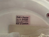 1970s Putzler Opaline Glass & Chrome Wall or Flush Mount Light